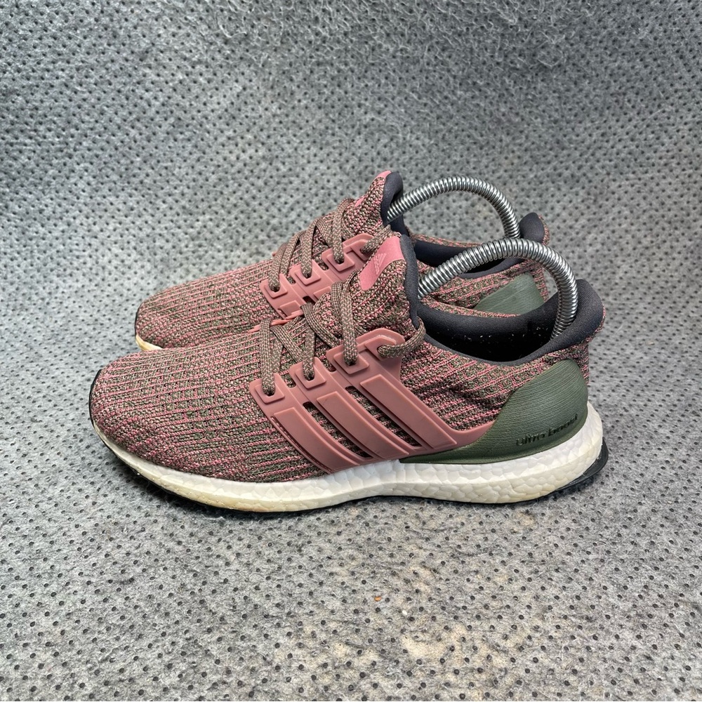 Adidas Ultraboost 4.0 Pink Olive Running Shoes Size 7 Women’s